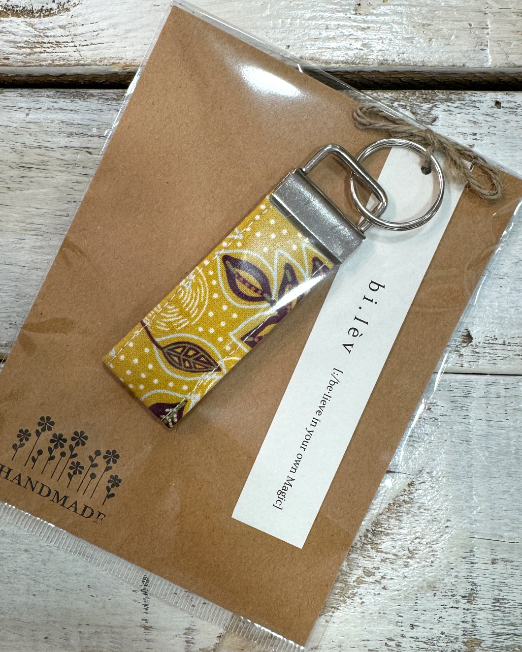 MUSTARD LEAVES Key Fob
