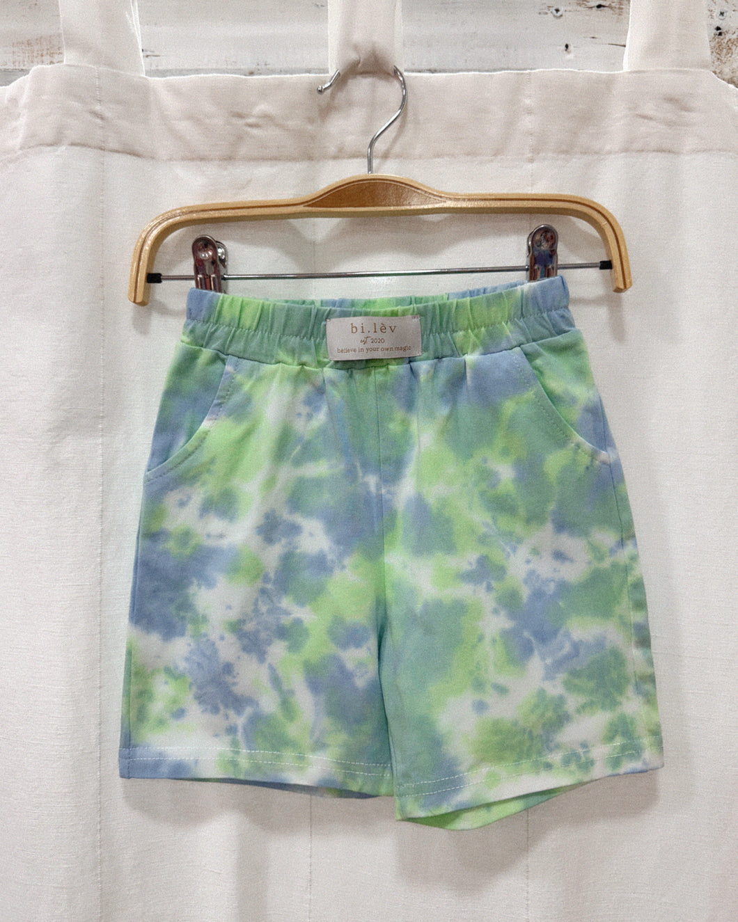 BABY & KIDS OCEAN WHISPER tie-dye jogger shorts