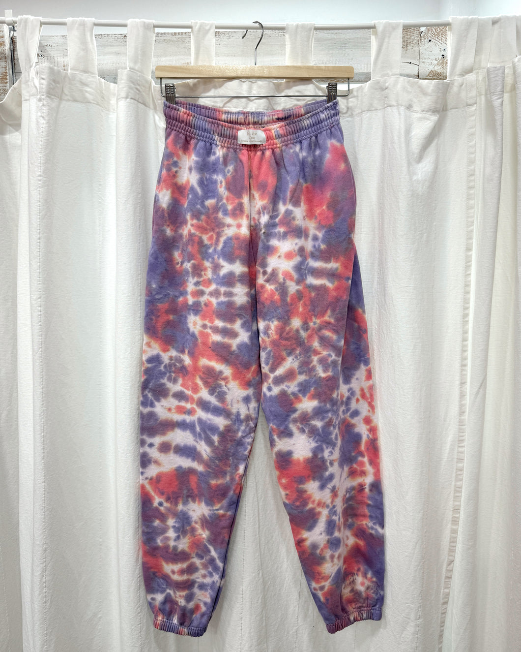 TROPICAL SUNSET tie-dye jogger pants