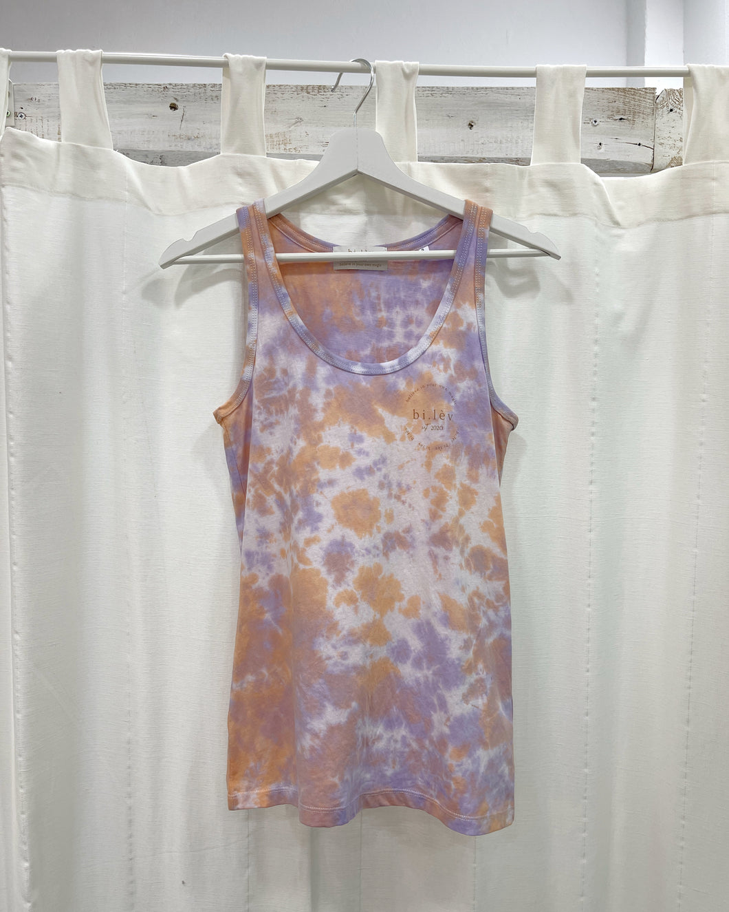 LAVANDA PEACH - Sleeveless Organic Cotton Top
