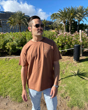 Load image into Gallery viewer, Caramel mocha brown basic organic cotton t-shirt for men and women
