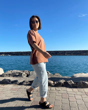 Load image into Gallery viewer, Caramel mocha brown basic organic cotton t-shirt for men and women

