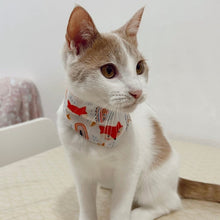 Load image into Gallery viewer, WHITE FOX pet bandanas. Handmade.
