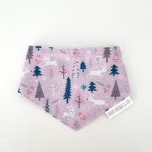 Load image into Gallery viewer, Rabbit in the woods pet bandana. Handmade. 
