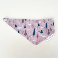 Load image into Gallery viewer, Rabbit in the woods pet bandana. Handmade. 
