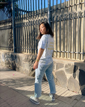Load image into Gallery viewer, Lemon grey GOTS certified organic cotton tie dye t-shirt
