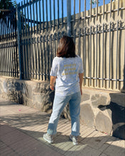 Load image into Gallery viewer, Lemon grey GOTS certified organic cotton tie dye t-shirt
