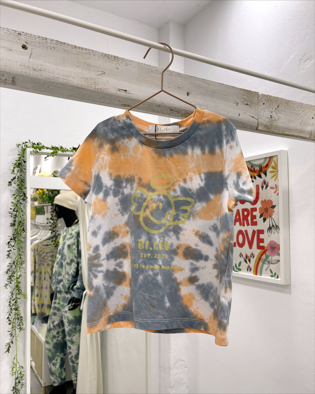 BABY & KIDS ANGEL PUMPKIN - Tie Dye Organic Cotton T-shirt