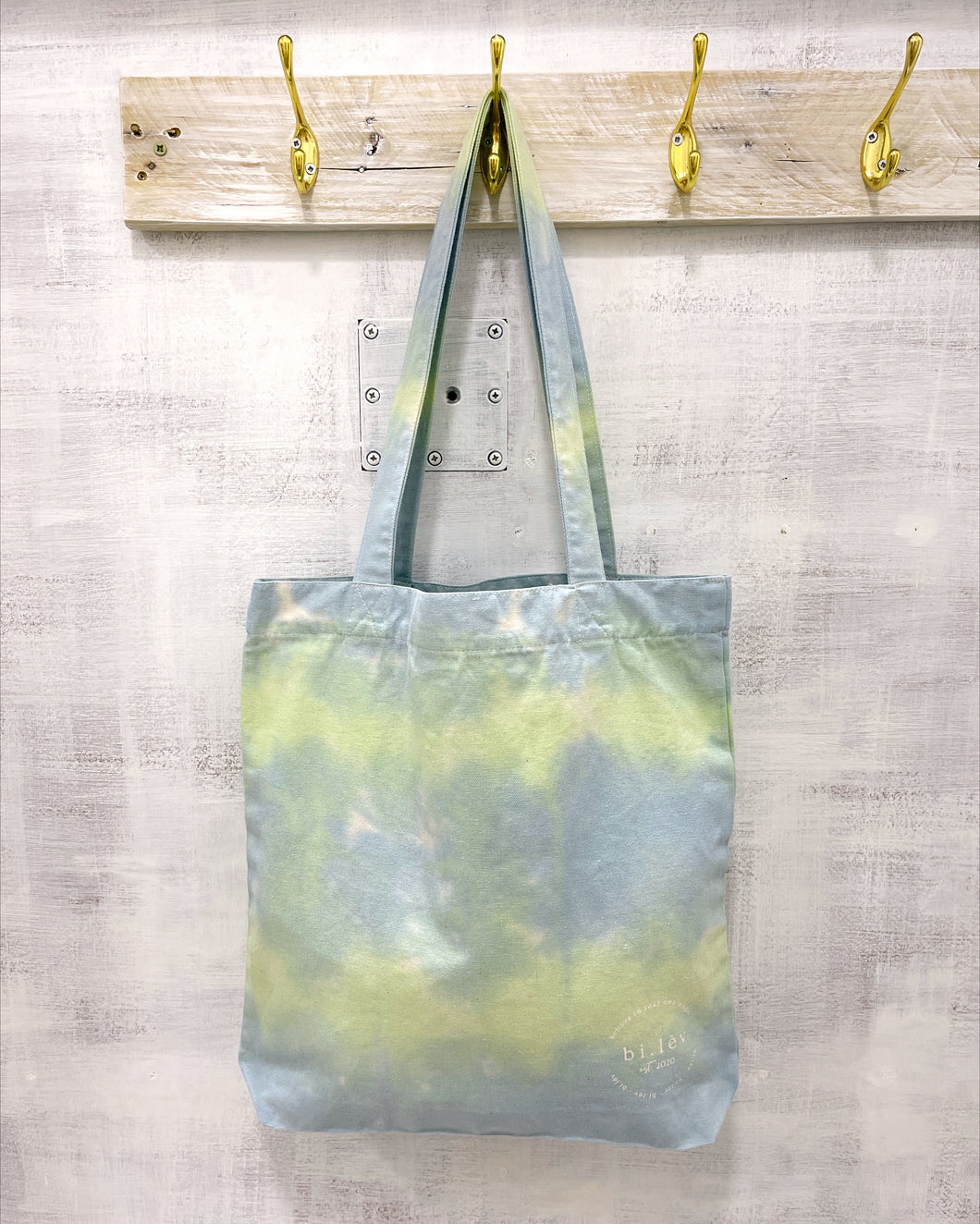 CARIBBEAN SEA tie-dye tote bag