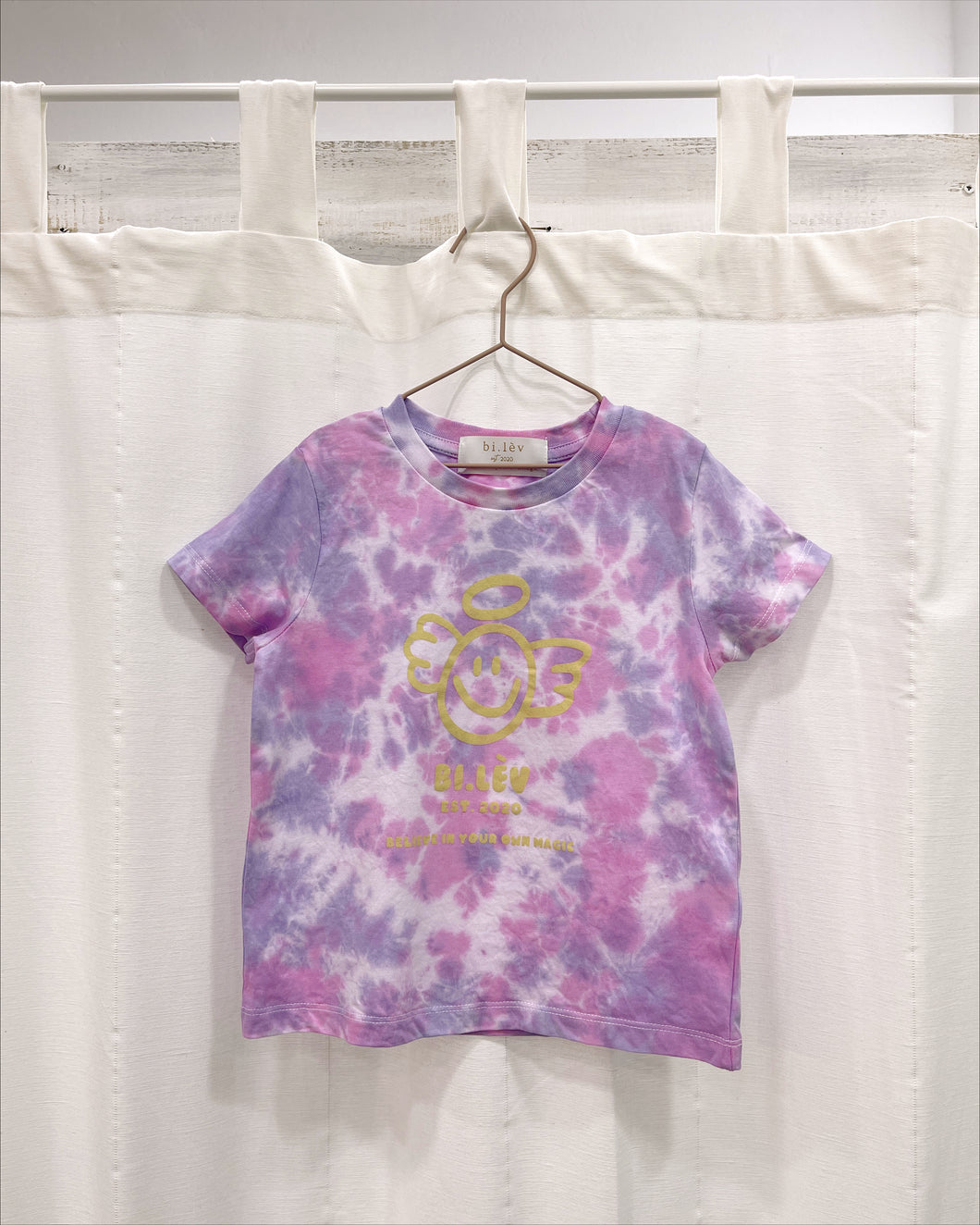 BABY & KIDS ANGEL PURPLE PINK - Tie Dye Organic Cotton T-shirt